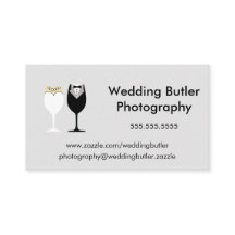 Cartão de empresa de serviços do casamento