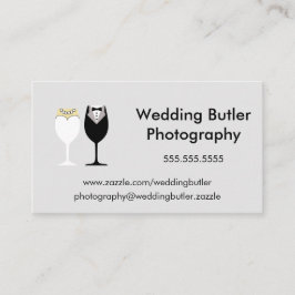 Cartão de empresa de serviços do casamento