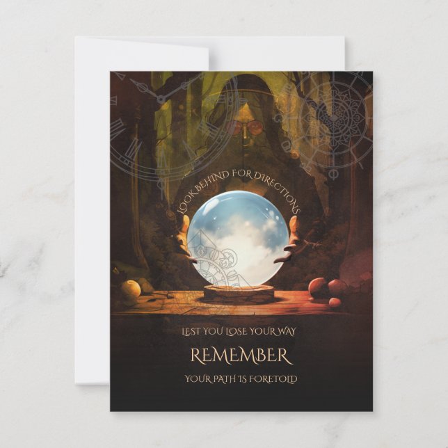 Cartão de Encaminhamento de Halloween do Fortune T (Frente)