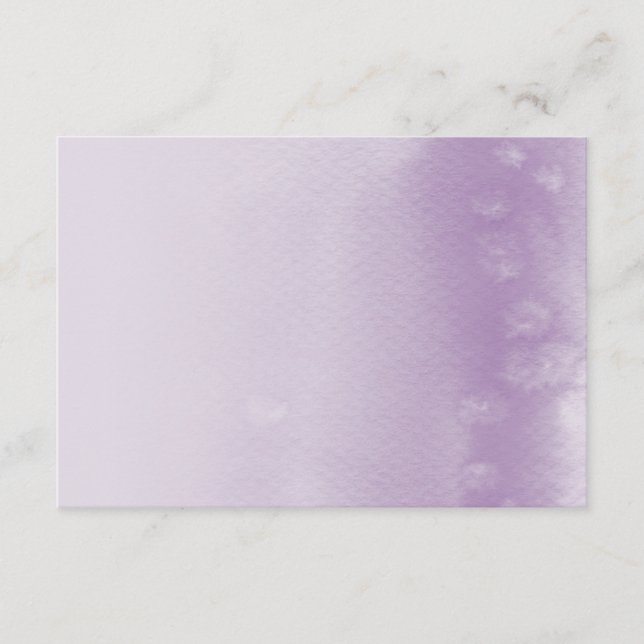 CARTÃO DE ENCERRAMENTO :: roxo aquarela sombreado (Frente)