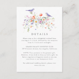 Cartão de Enclausura de Detalhes de Primavera de F