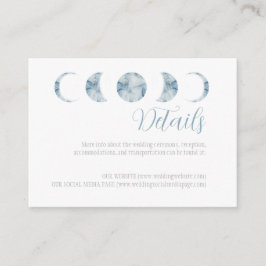 Cartão de Enclausuramento Celestial de Fases Lunar