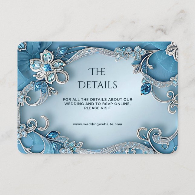 Cartão de Enclausuramento com Detalhe Floral Ornam (Frente)