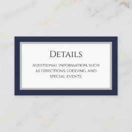 Cartão de Enclausuramento com Detalhes de Borda Az