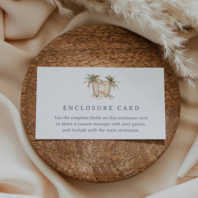 Cartão de Enclausuramento de Chá de Bebê de Surf n (Criador carregado)