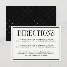 Cartão de Enclausuramento de Direções Simples e El