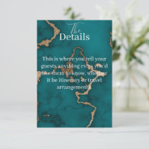 Cartão de Enclausuramento de Menu Kintsugi Dourado