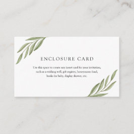 Cartão de Enclausuramento de Ramos Verdes