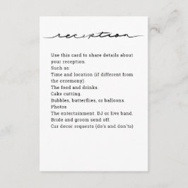 Cartão de Enclausuramento "Recepção" com Letra à M