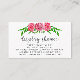 Cartão de Enclosure de chuveiro de rosas minimalis