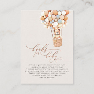 Cartão de Enclosure de Livros de Bebês de Urso Cas