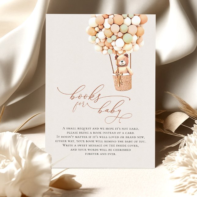 Cartão de Enclosure de Livros de Bebês de Urso Cas (Criador carregado)
