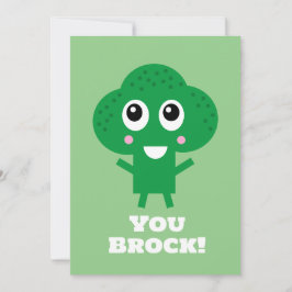 Cartão de Encorajamento Broccoli Feliz