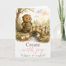 Cartão de Encorajamento Create com Alegria Beaver