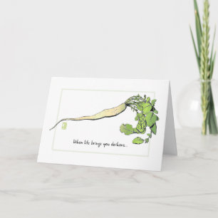 Cartão de Encorajamento Daikon