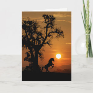 Cartão de Encorajamento de Árvore de Carvalho e Ca