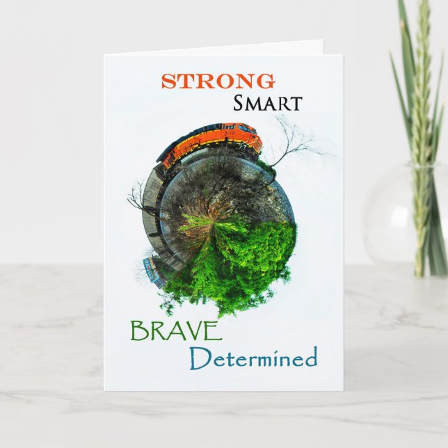 Cartão de Encorajamento do Comboio (Frente)