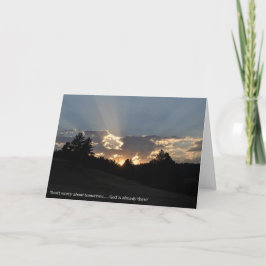 Cartão de encorajamento e suporte para qualquer oc