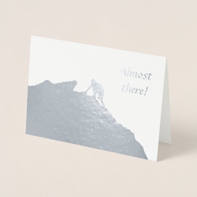 Cartão de encorajamento Quase Lá (Frente)
