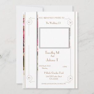 Cartão de Endereço Personalizado do Nome de Foto