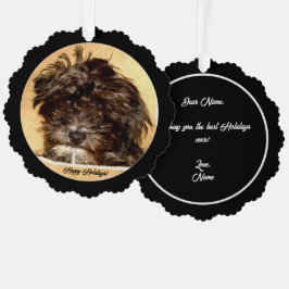 Cartão de Enfeite de Papel Schnoodle
