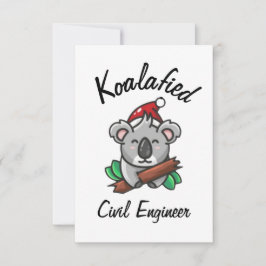 Cartão de Engenheiro Civil Koalafied