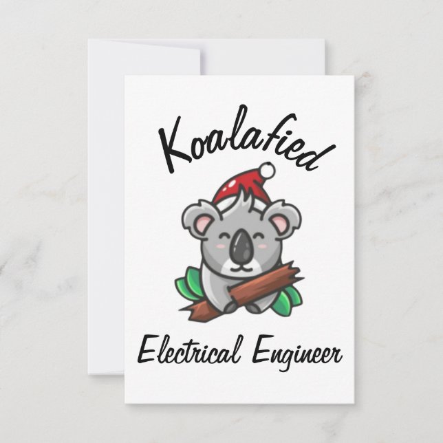 Cartão de Engenheiro Elétrico Koalafied (Frente)