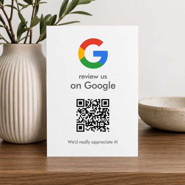 Cartão de Envio de Avaliações do Google | Inserção (Gain Google reviews & grow your business with these editable rating request enclosure cards.)