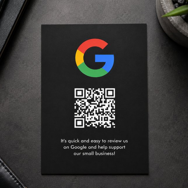 Cartão de Envio de Avaliações do Google | Inserção (Gain Google reviews & grow your business with these editable rating request enclosure cards.)