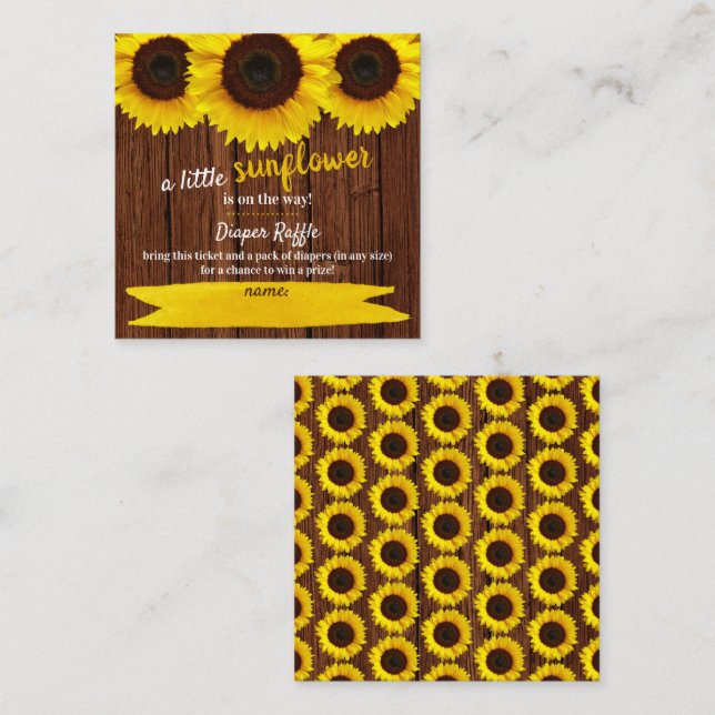 Cartão de Envio de Sorteio de Fraldas para Chás de (Frente/Verso)