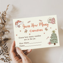 Cartão de Envio do Jogo de Adivinhação de Natal