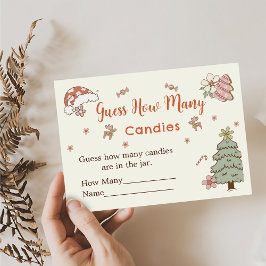 Cartão de Envio do Jogo de Adivinhação de Natal