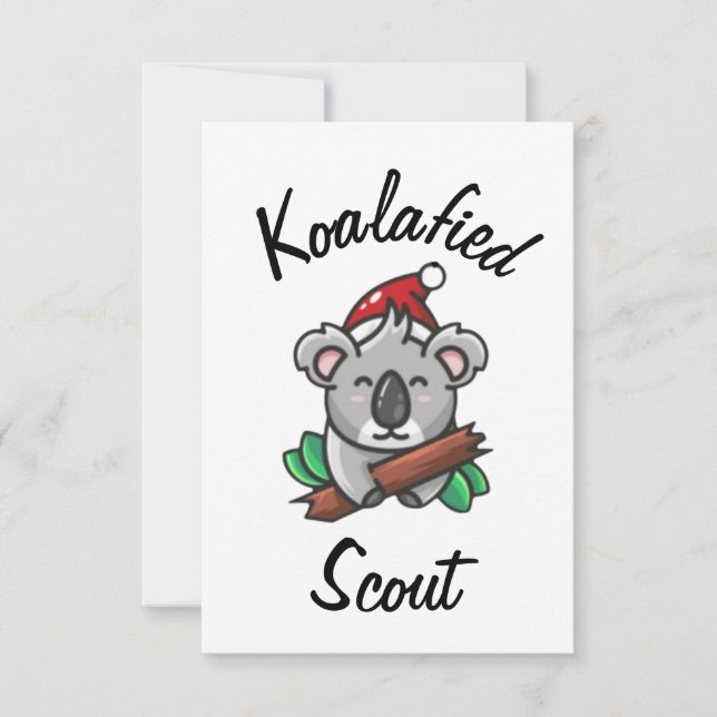 Cartão de Escoteiro Koalafied (Frente)