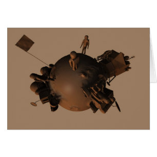 Cartão de Espaço 4 Chocolate