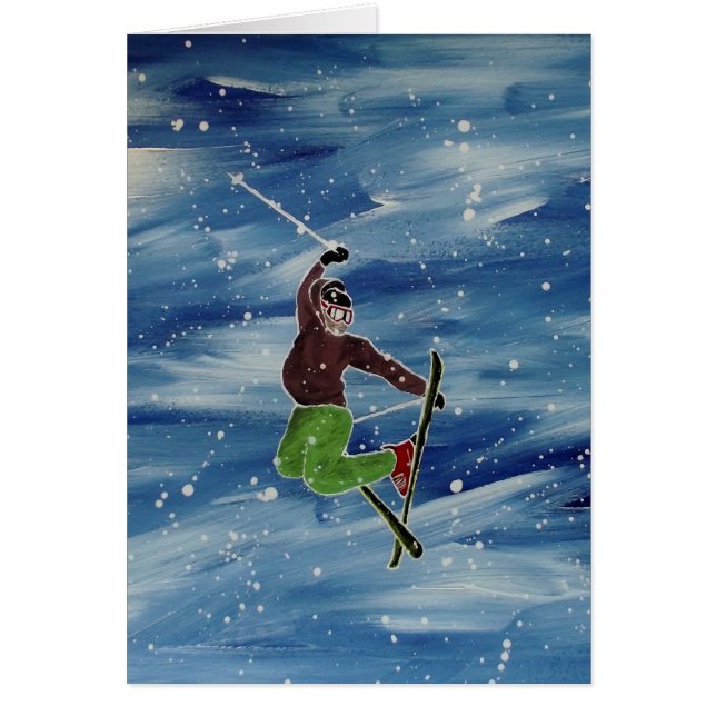 Cartão de esqui (Frente)