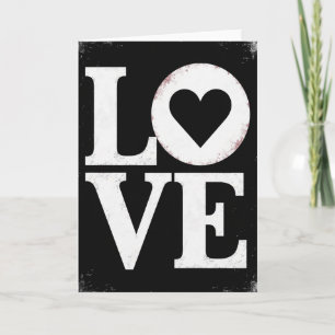 Cartão de Estilo Vintage com Coração de Amor em De
