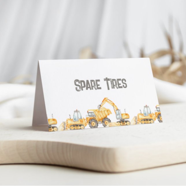 Cartão de Etiqueta de Comida Dobrada para Caminhõe (Criador carregado)