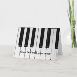 Cartão de exame para piano