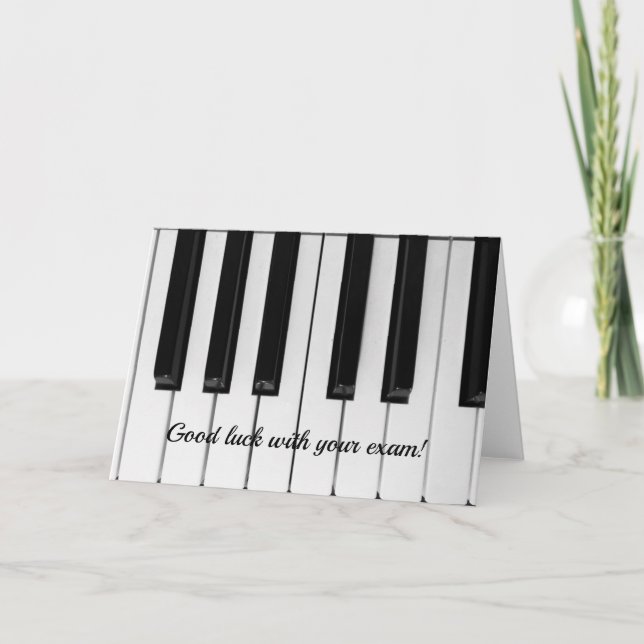 Cartão de exame para piano (Frente)
