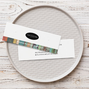 Cartão de Exibição de Brinco Chic Adicionar Logoti