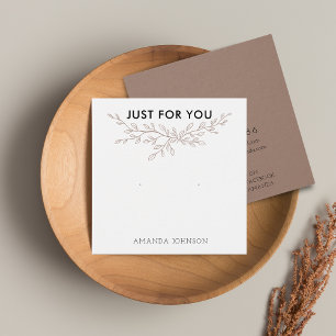 Cartão de Exibição de Brinco de Estúdio Moderno Ra