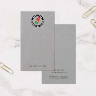 Cartão de Exibição de Brincos com Logotipo de Negó