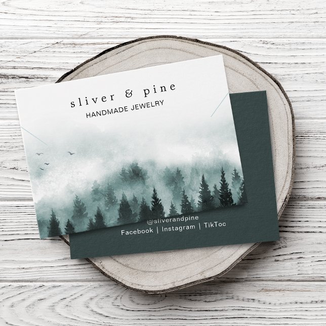 Cartão de Exibição de Colar e Pulseira da Montanha (Misty Mountain Necklace Bracelet Display Card)