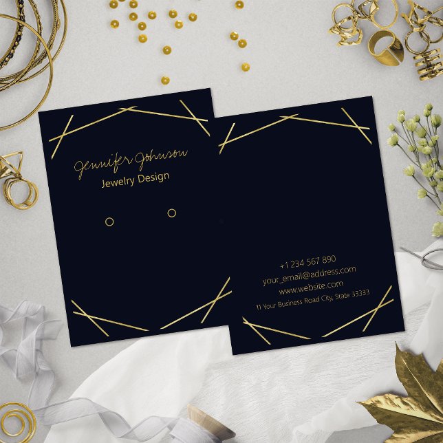 Cartão de Exibição Geométrico do Retentor de Folha (Criador carregado)