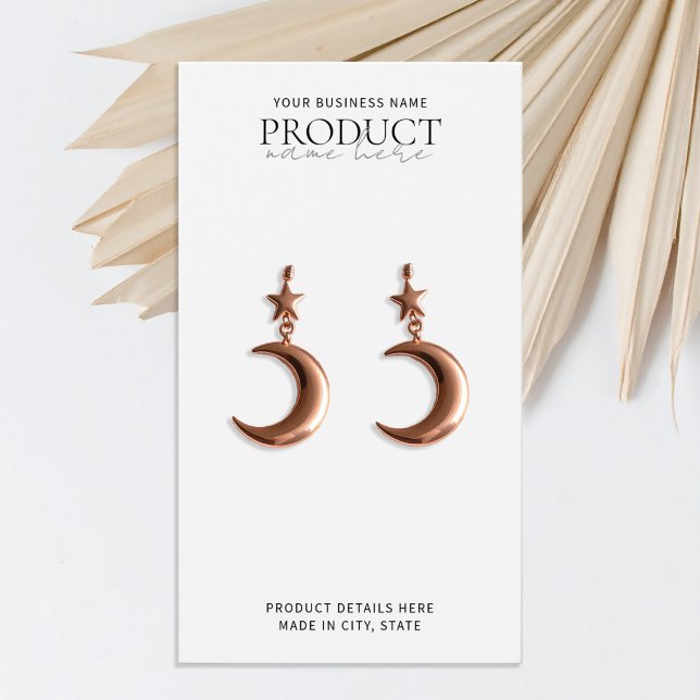 Cartão de Exibição Personalizado Minimalista Branc (Criador carregado)