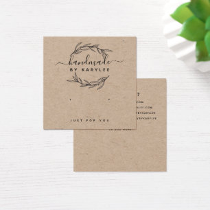 Cartão de Exposição de Brinco de Estúdio de Folha 