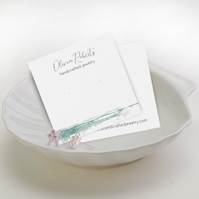 Cartão de Exposição de Brincos de Estúdio com Letr (Modern Script Stud Earring Display Card)