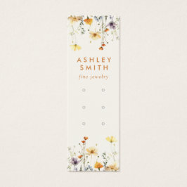 Cartão de Exposição de Brincos de Flor Silvestre R