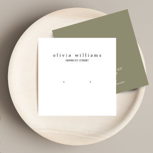 Cartão de Exposição de Brincos de Olho Simples