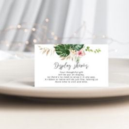 Cartão de Exposição de chuveiro de floral Tropical